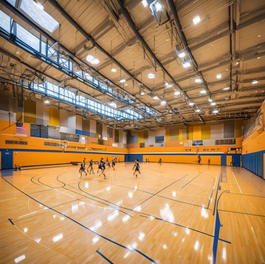 Modern indoor sports centre